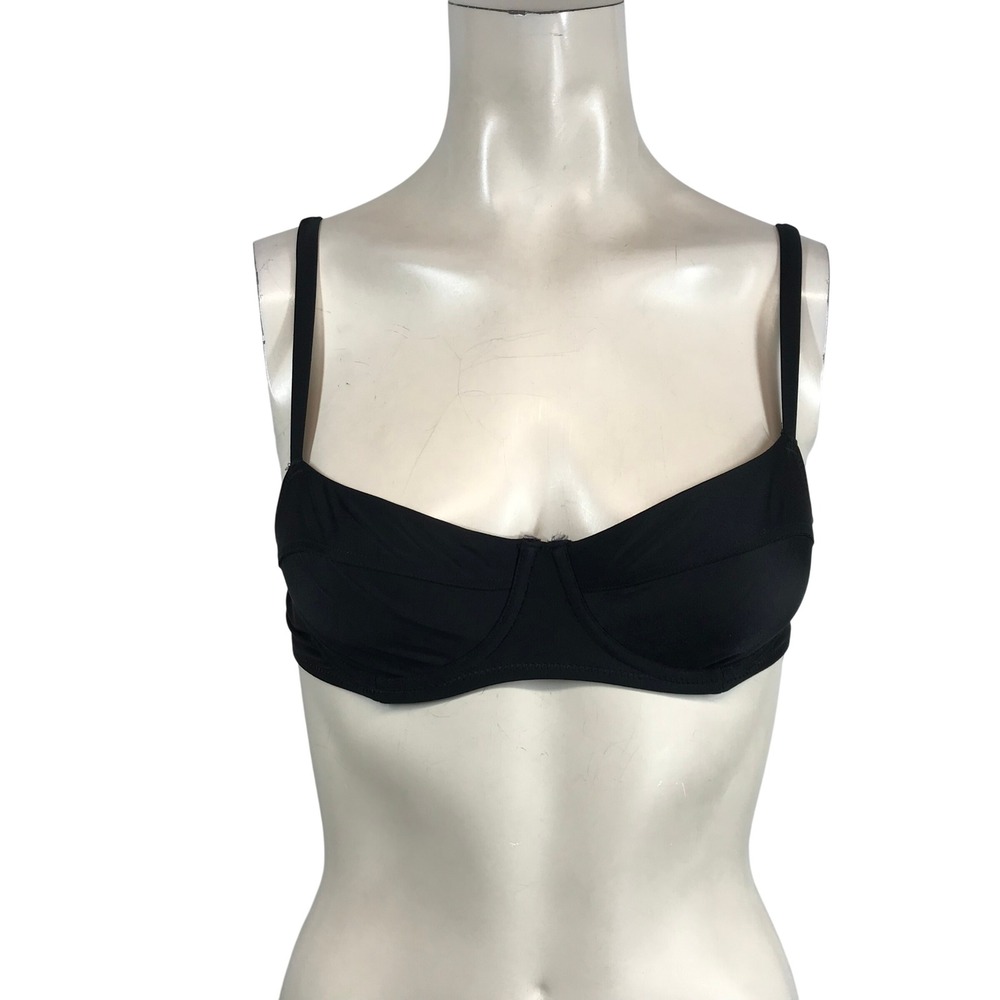 aerie Black Underwire Bikini Top
